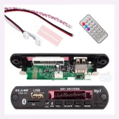 Fiat Linea Bluetooth Oto Teyp Çevirici Dc 12 Volt Bt-speaker Usb Sd Çevirici Aux Girişli Araç Araba - 3