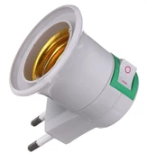 AÇMA KAPAMA ANAHTARLI DUY - E27 DUYLU FİŞ E27 DUYLU AMPUL TAKILABİLEN FİŞ PRİZ - 2