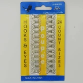 Metal Agraf Kopça No 3 ( 24 Adet ) thumbnail 2