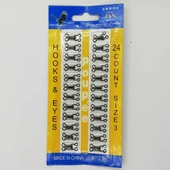 Metal Agraf Kopça No 3 ( 24 Adet ) thumbnail 1