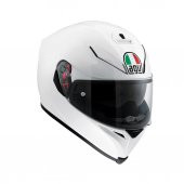 AGV K5 S Solid Pearl White Güneş Vizörlü Kask + Pinlock Dahildir - 1
