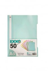 EXXO TELLI DOSYA TURKUAZ PASTEL 50 LI - 1