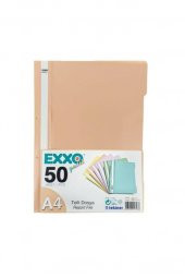 EXXO TELLI DOSYA SOMON PASTEL 50 LI - 1