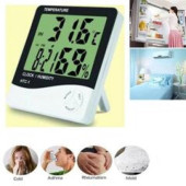 Dijital Termometre HTC-1 - Sıcaklık Nem Ölçer Saat - 2