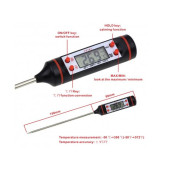 Sıvı Gıda Mutfak Termometresi Daldırma Tipi TEPEYÜZBİR  TP101  TEPE-101 - 3