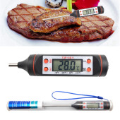 Yemek, Gıda Dijital Sıcaklık Ölçer  Termometre Digital Sıvı ve Sıcaklık Ölçme - 3