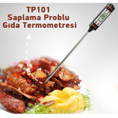 Dijital Yemek Gıda Mutfak Termometre Sıcaklık Ölçer TP101 (BEYAZ RENK)  TP101 BEYAZ - 1