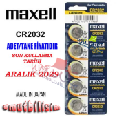 3 VOLT CR2032 Lityum Düğme Para Pil (BİOS-KEPENK-KUMANDA-HESAP MAKİNASI LİTHIUM PİLİ) 3V PARA PİL - 1