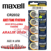 Hesap Makinesi Pili 5li Paket (cr2032)(ekonomik Lityum Pil) - Tartı Pili Terazi Pili Baskül Pili - 1