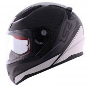 LS2 RAPID DEEPER MAT BEYAZ-SİYAH KASK - 1