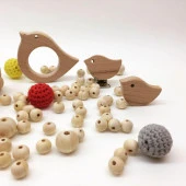 Figürlü Ahşap Emzik Klipsi Kuş - 2