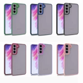 Galaxy S21 FE Kılıf Zore Flora Buton,Kenar Çevresi Renkli Kılıf thumbnail 11