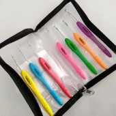 Yabalı Silikon Saplı Yün Örgü Tığ Seti 7li thumbnail 1