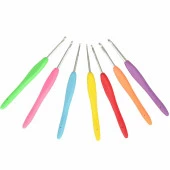 Yabalı Silikon Saplı Yün Örgü Tığ Seti 7li thumbnail 2