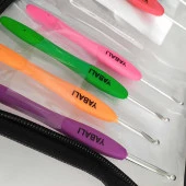 Yabalı Silikon Saplı Yün Örgü Tığ Seti 7li thumbnail 4