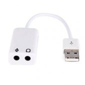 7.1 USB SES KARTI DESTEKLİ KABLOLU AUDIO ÇEVİRİCİ DÖNÜŞTÜRÜCÜ HARİCI MİKROFONLU - 1