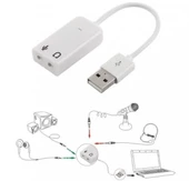 7.1 3.5mm USB Ses Kartı , Usb Ses Kartı 7.1 Virtual 3D Harici , 7.1 USB Ses Kartı (Usb To Soundcard) - 4