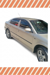 NOVDES Skoda octavia sedan 1996-2004 modellerine özel 4’lü mügen tip cam rüzgarlığı thumbnail 3