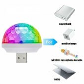 Usb Girişli Mini Sese Duyarlı Mini Usb Disko Topu Telefon Tablet Araç Mikrofon Uyumlu - 1