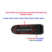 Lİ-İON 18650-17650-17335-16500-14500 3.7v 4.2 Şarjlı Pil Şarj Cihazı Aleti - 18650 PİL ŞARJ CİHAZI TEKLİ Lİ-ON BATTERY UNIVERSAL CHARGER - 2