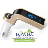 2024 Yeni Model Bluetooth 4.1 Araç Kiti Car G7 Fm Transmitter Çakmaklık Girişli Mp3 Çalar Usb Aux - 1