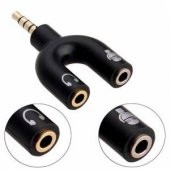 Kulaklık Mikrofon Çoklayıcı 3.5 Mm Splitter Switch Stereo Dönüştürücü - 1