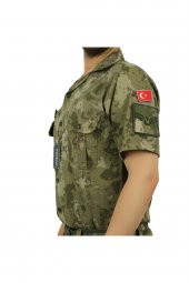 Kısa Kol Yazlık Askeri Gömlek - Asker Gömleği - 4