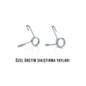 ECGSPOR 2 Adet 45 cm Krom Dambıl Barı+ 4 Adet Çelik Sıkıştırma Yayı - 2