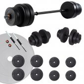 Ecgspor 35 KG Halter Seti ve Dambıl Seti Ağırlık Fitness Seti - 1