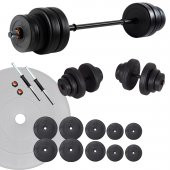 Ecgspor 65 KG Halter Seti ve Dambıl Seti Ağırlık Fitness Seti - 1
