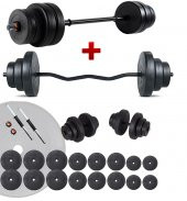 Ecgspor 108 Kg Z Bar Halter Seti Ve Dambıl Seti Ağırlık Fitness Seti - 1