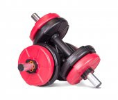 Ecgspor 16 Kg Dambıl Seti Kırmızı-Siyah 6 In 1 Fitness Set - 1