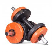 Ecgspor 16 Kg Dambıl Seti Turuncu-siyah 6 In 1 Fitness Set - 1
