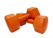 Ecgspor 2.5 Kg Altıgen Turuncu Dambıl Seti 2.5 Kg x 2 Adet Toplam 5 Kg Ağırlık Seti - 1