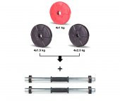 Ecgspor 21 Kg Dambıl Seti Kırmızı Siyah - 2