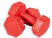ECGSPOR 3 KG Dambıl Seti Fitness ve Ağırlık Seti Kırmızı - 1