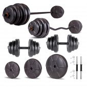 Ecgspor Hero Serisi 108 Kg Z Bar Dambıl Seti Ve Fitness Ağırlık Seti - 1