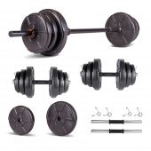 Ecgspor HERO Serisi 25 KG Dambıl Seti ve HSeti Ağırlık Fitness Seti - 1