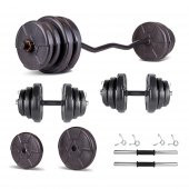 Ecgspor HERO Serisi 35 KG Z BAR Dambıl Seti ve Fitness Ağırlık Seti - 1
