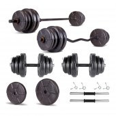 Ecgspor HERO Serisi 38 KG Z BAR Dambıl Seti ve Fitness Ağırlık Seti - 1
