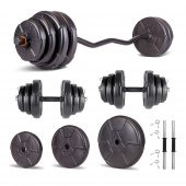 Ecgspor HERO Serisi 55 KG Z BAR Dambıl Seti ve Fitness Ağırlık Seti - 1