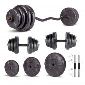 Ecgspor HERO Serisi 85 KG Z BAR Dambıl Seti ve Fitness Ağırlık Seti - 1