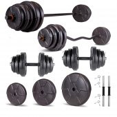 Ecgspor HERO Serisi 78 KG Z BAR Dambıl Seti ve Fitness Ağırlık Seti - 1