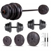 Ecgspor HERO Serisi 95 KG Dambıl Seti ve Halter Seti Ağırlık Fitness Seti - 1