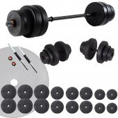 Ecgspor 105 Kg Dambıl Seti Ve Halter Seti Ağırlık Fitness Seti - 1