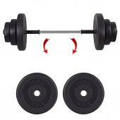 Ecgspor 22 Kg Halter Seti - Deadlift Squat Biceps Triceps Shoulder - 1