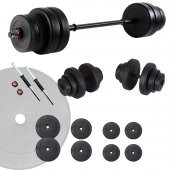 Ecgspor 45 KG Halter Seti ve Dambıl Seti Ağırlık Fitness Seti - 1