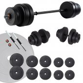 Ecgspor 55 Kg Halter Seti Ve Dambıl Seti Ağırlık Fitness Seti - 1