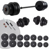 Ecgspor 85 KG Halter Seti ve Dambıl Seti Ağırlık Fitness Setİ - 1