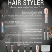 Fantom Hair Styler SK1600 Saç Şekillendirici Set - Isı ve Hava Hızı Ayarlı Bakım Seti - Gri - 2